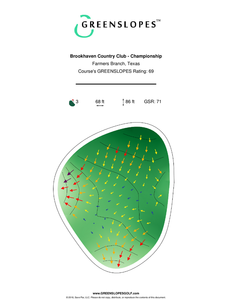 Brookhaven Country Club Championship Farmers Branch GREENSLOPES Golf