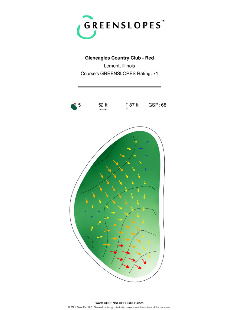 Gleneagles Country Club Red Lemont GREENSLOPES Golf