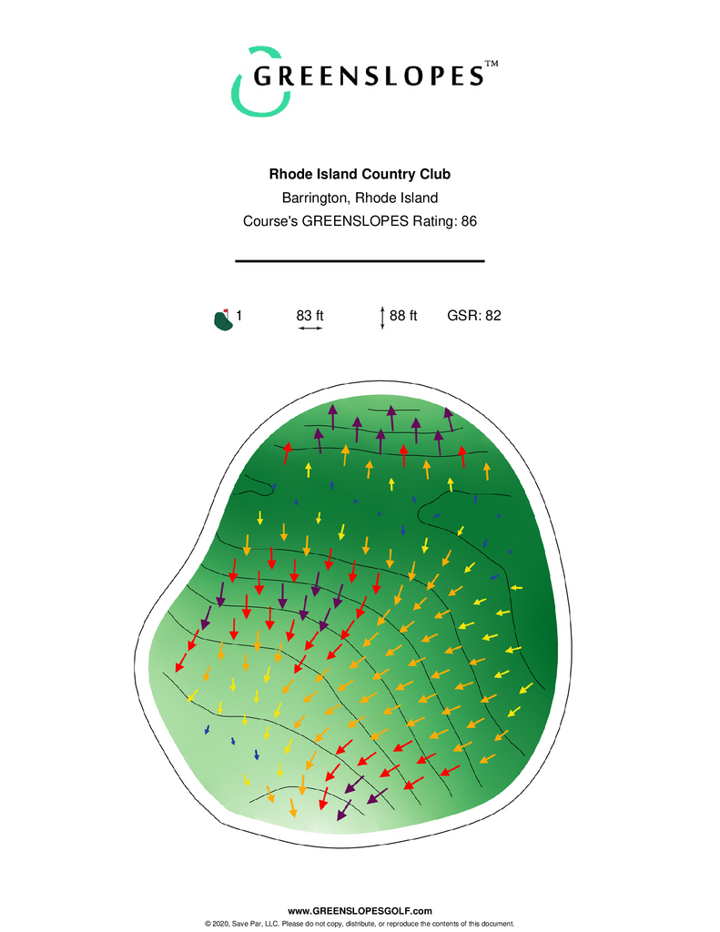 Rhode Island Country Club Barrington GREENSLOPES Golf